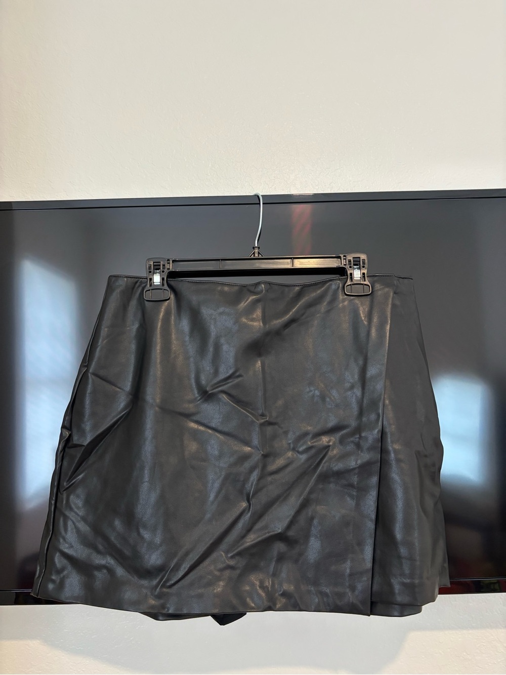 Black Leather Abercrombie Skirt